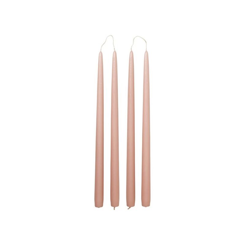 Broste Candle Taper Set Of 4 - Peach Pink image number 0